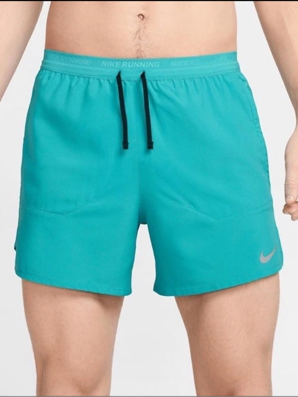Nike Stride Dri-FIT 5'' 2-in-1 Running Shorts Mens Medium Teal FN2992-345 NWT